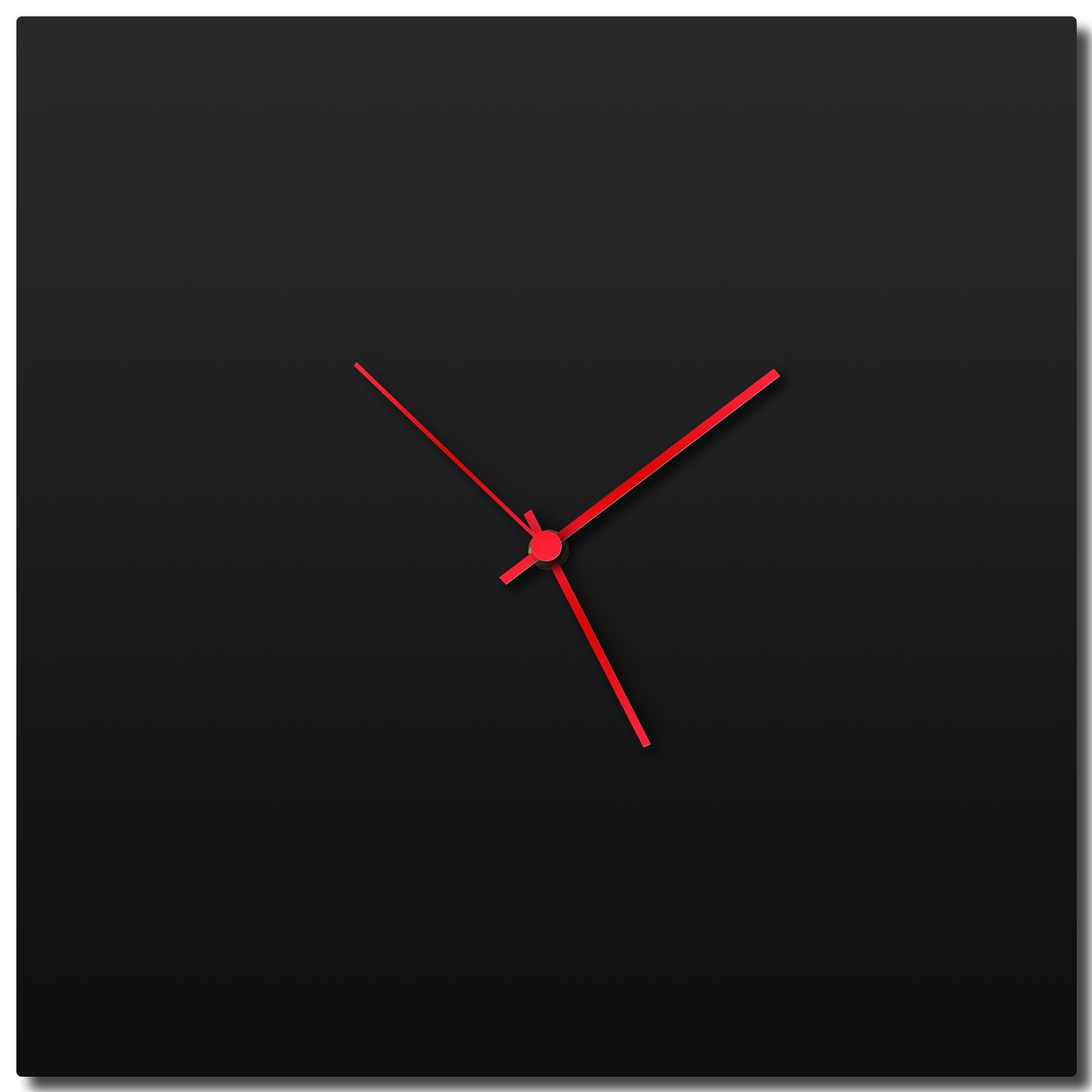 Metal Art Studio – Blackout Square Clock Large – Minimalist Modern Within Most Up To Date Square Black Metal Wall Art (View 18 of 20)