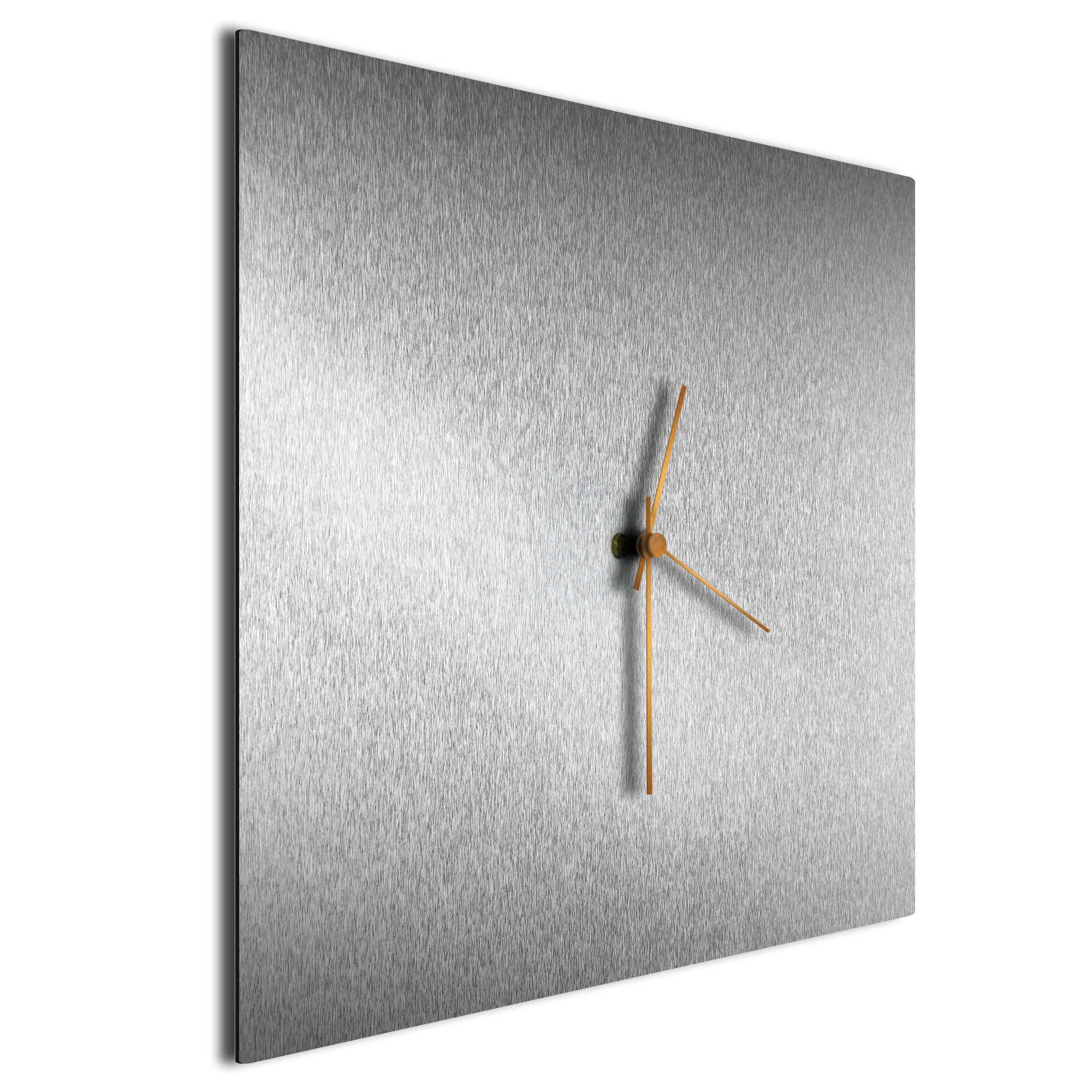 Metal Art Studio – Silversmith Square Clock Large Bronzeadam Regarding Current Square Bronze Metal Wall Art (View 20 of 20)