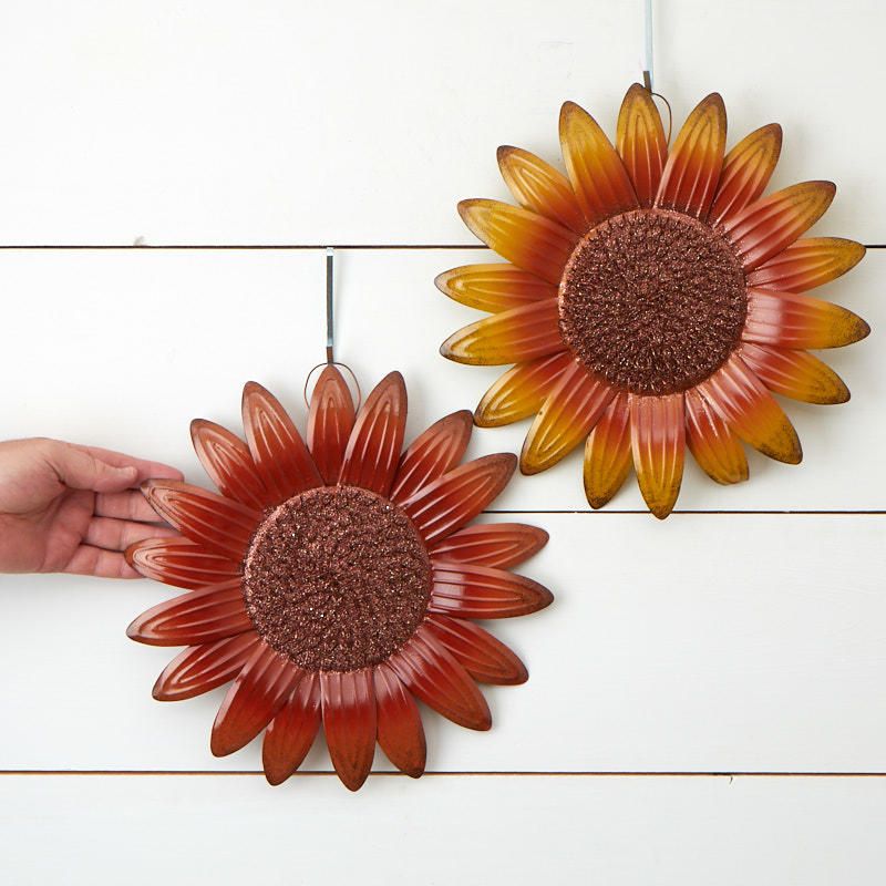 Metal Autumn Sunflower Wall Decor – Fall Florals – Floral Supplies In Most Current Autumn Metal Wall Art (Gallery 20 of 20)