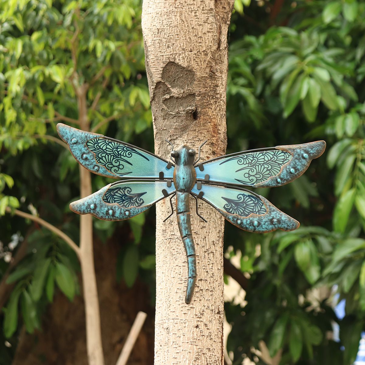 Metal Dragonfly 3d Wall Art Garden Sculpture Decoration Fence Ornaments Intended For Latest Dragonflies Wall Art (View 12 of 20)