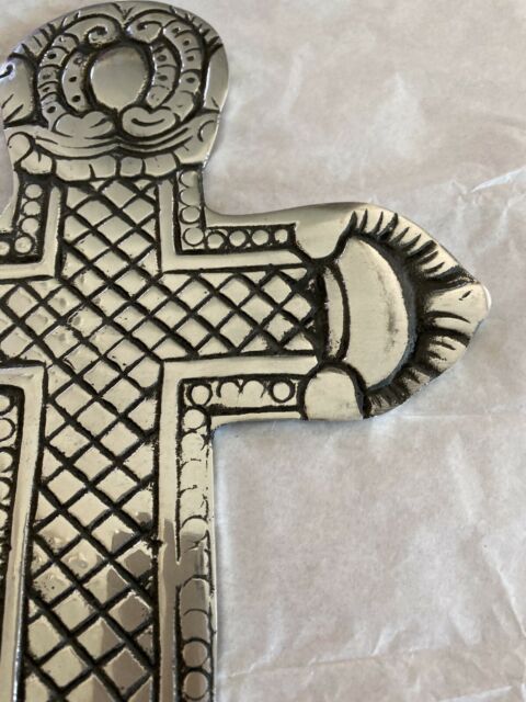 Metal Pewter Cross Art Wall Decor India 10.25" X  (View 6 of 20)