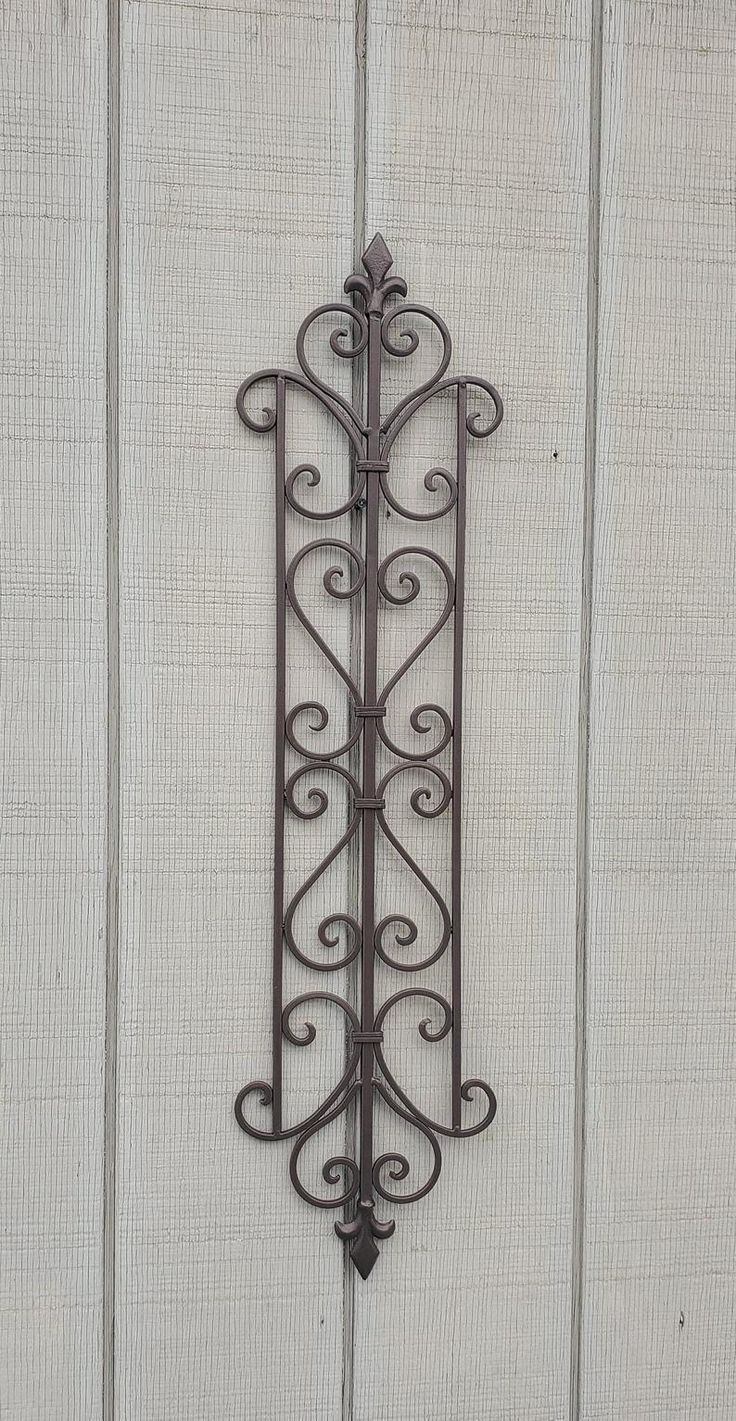 Metal Scroll Decor Wrought Iron Wall Art Scroll Wall Art | Etsy Throughout Most Up To Date Scrollwork Metal Wall Art (View 10 of 20)