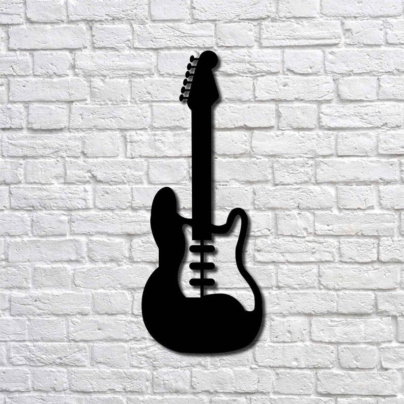 Metal Wall Art Bass Guitar I Interior Decoration Home | Etsy In Best And Newest The Bassist Wall Art (View 15 of 20)