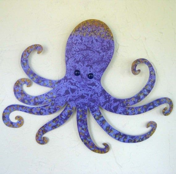 Metal Wall Art Octopus Wall Sculpture Otis Upcycled Metal Intended For Recent Octopus Metal Wall Sculptures (View 11 of 20)