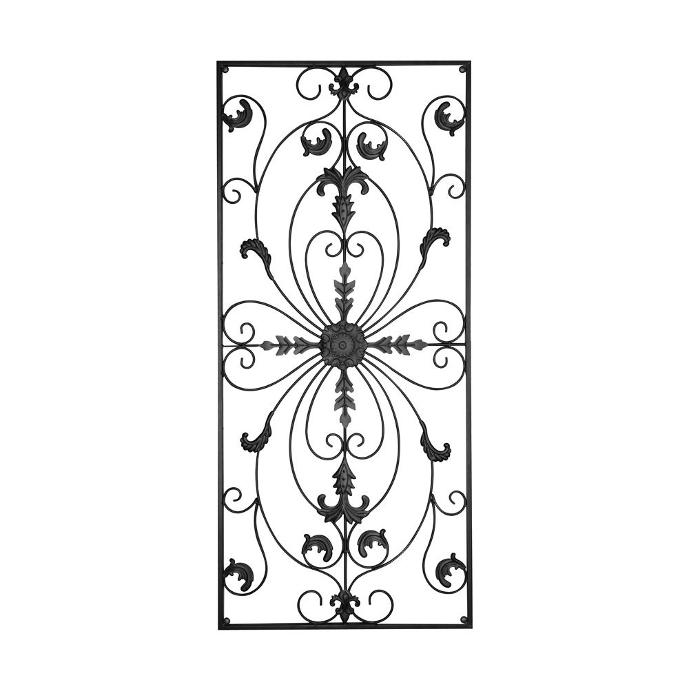 Metal Wall Decor, Decorative Victorian Style Hanging Art, Steel Decor Intended For Most Recent Rectangular Wall Art (View 16 of 20)