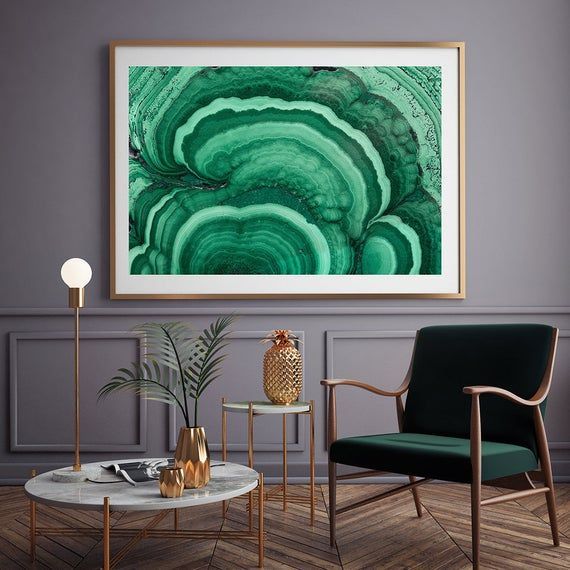 Mineral Photography – (print # 083) Malachite – Fine Art Print With Regard To Most Current Minerals Wall Art (View 17 of 20)