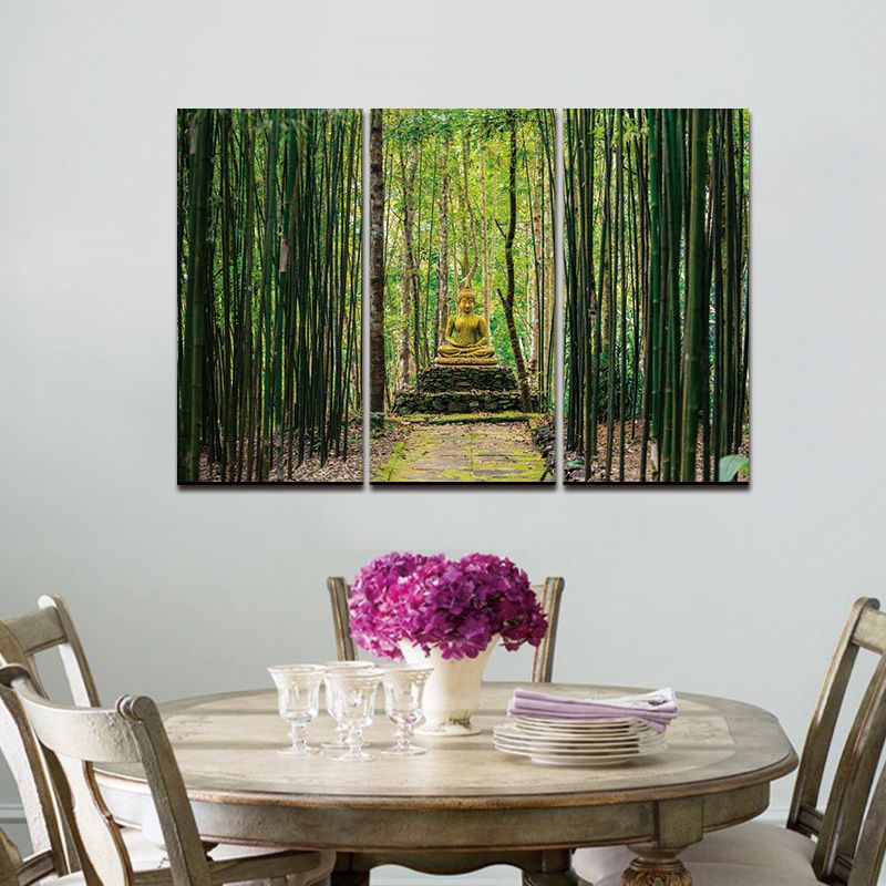 Modern Canvas Painting Wall Art Pictures 3 Panels Framed Artwork For Newest Zen Life Wall Art (View 2 of 20)