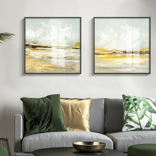 Modern Landscape Beautiful Clear Sky Square Wall Art Pictures For Regarding Most Current Square Canvas Wall Art (View 17 of 20)