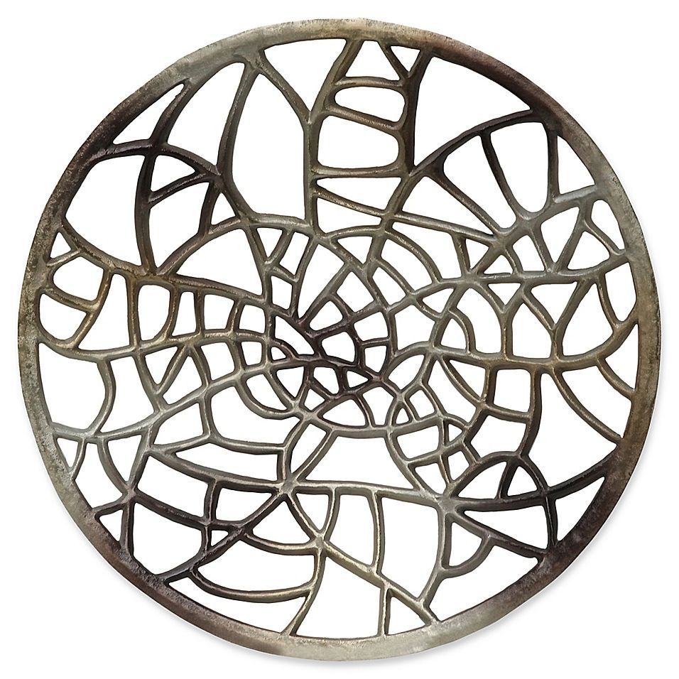 Moe's Home Collection Dream Catcher 1 Wall Art In Nickel Silver | Moe's Pertaining To Most Popular Nickel Metal Wall Art (View 6 of 20)