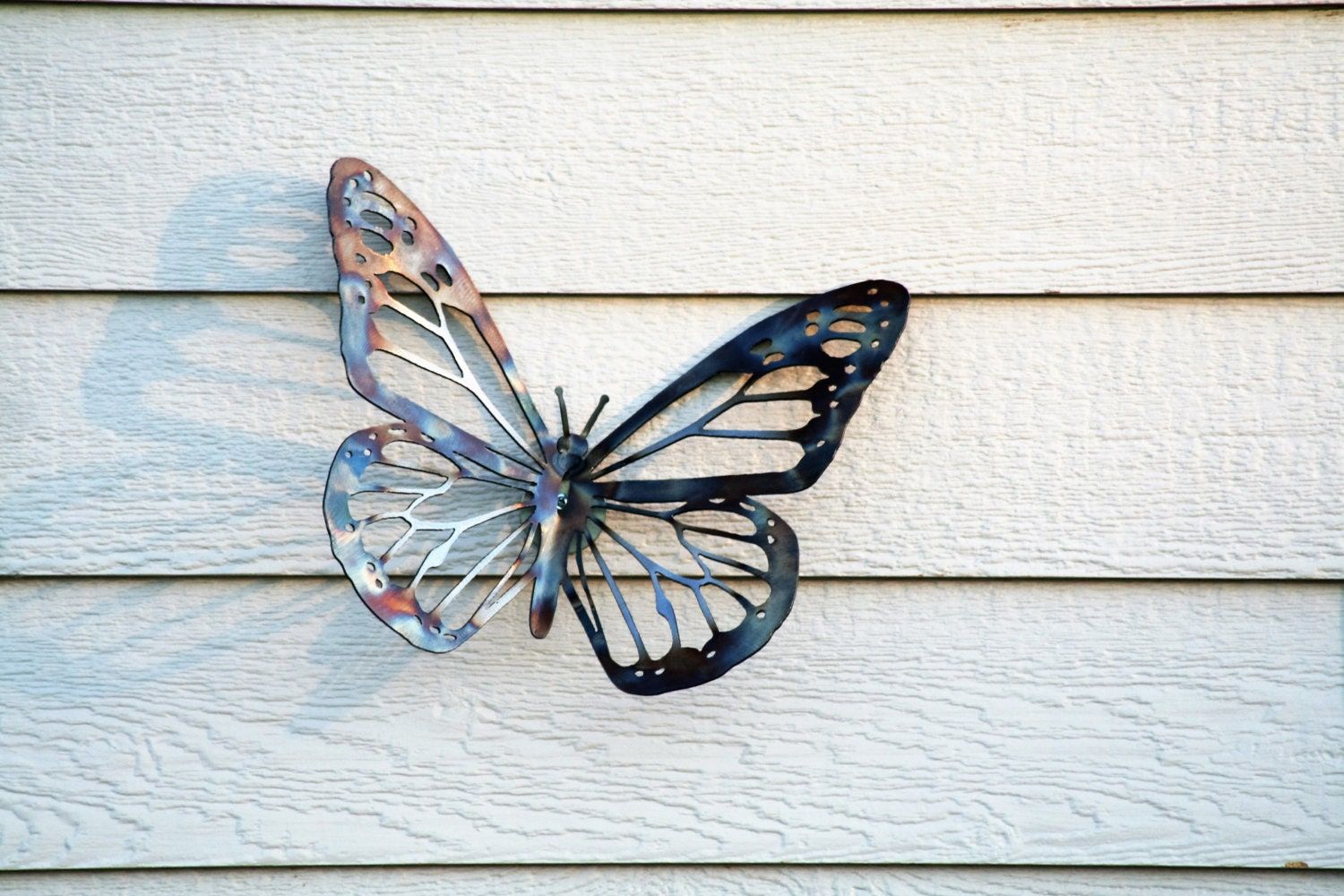 Monarch Butterfly Wall Decor, Metal Butterfly, Hanging Butterfly With Current Metallic Swirl Wall Art (View 7 of 20)