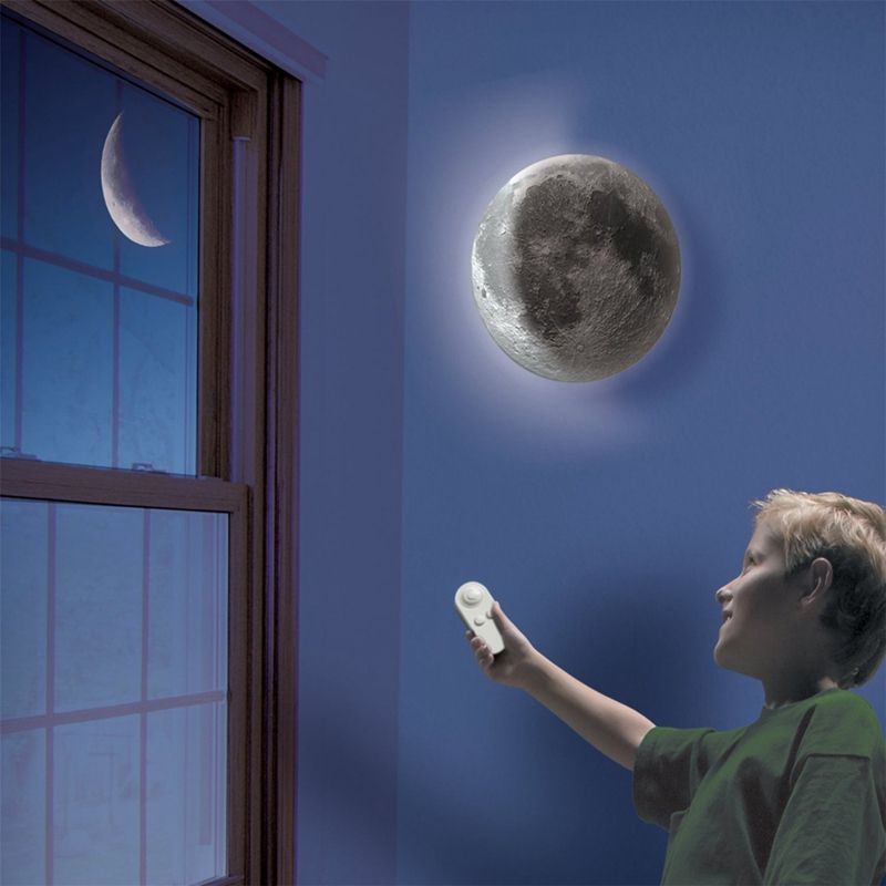 Moon In My Room Remote Control Wall Décor Night Light – Walmart With Most Recently Released Starlight Wall Art (View 8 of 20)