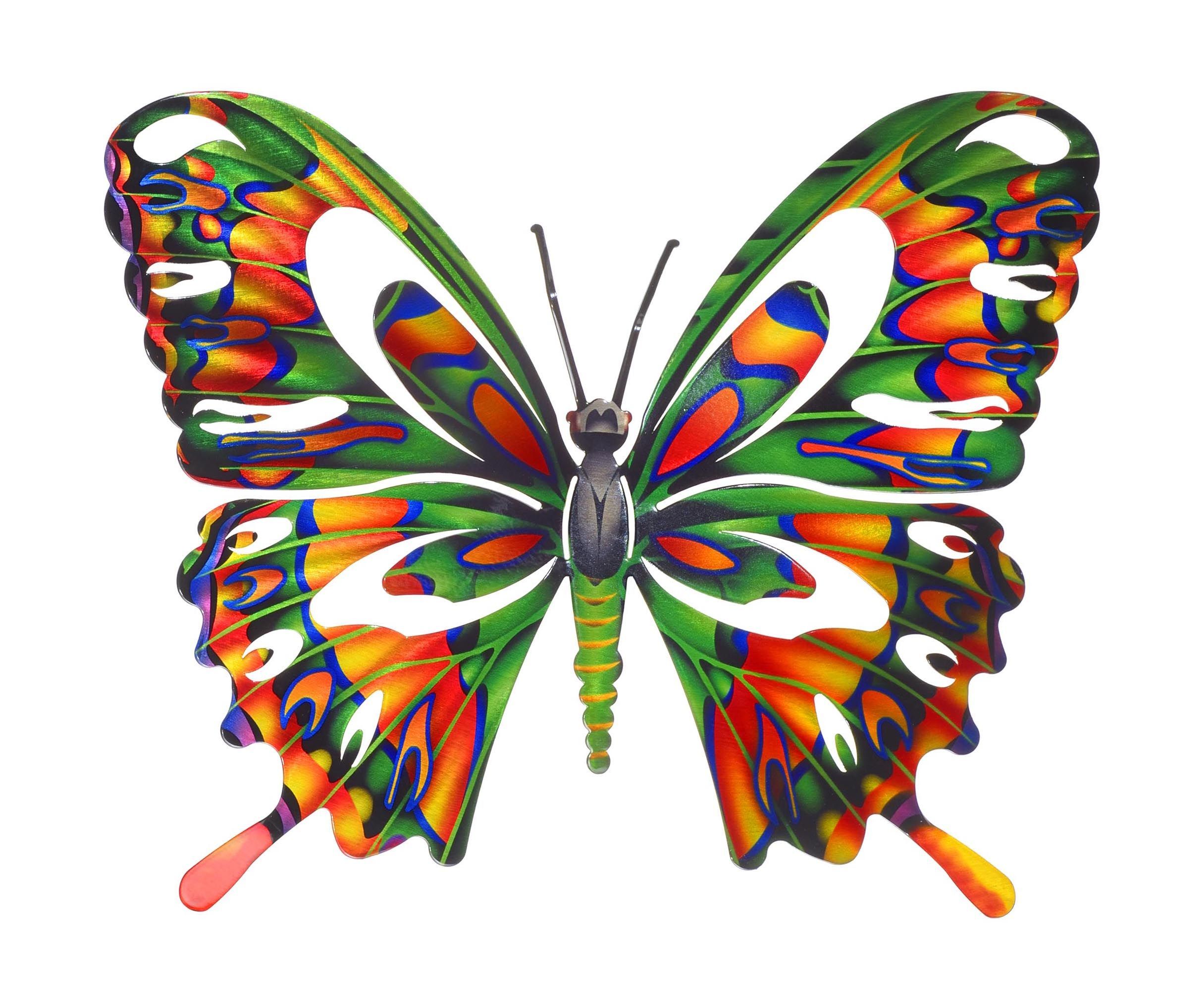 Multi Colored Small Butterfly Metal Wall Art | Metal Butterfly Wall Art Within Latest Multi Color Metal Wall Art (View 18 of 20)