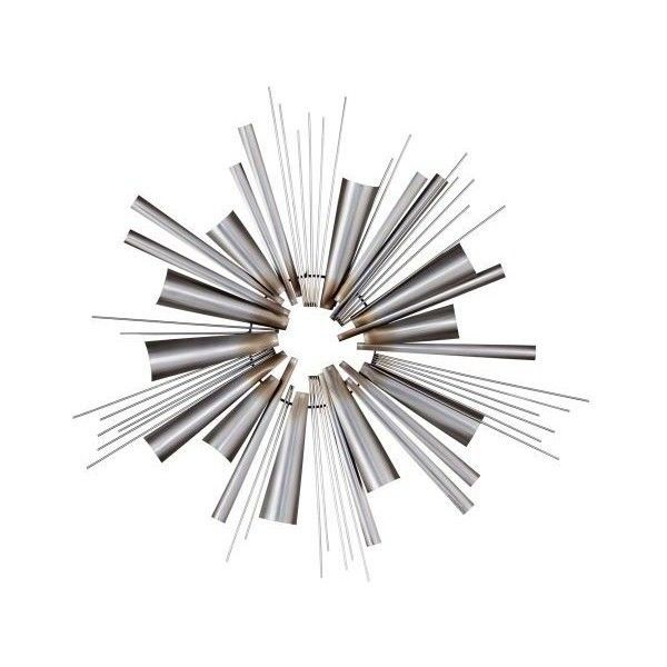 Nova Lighting 3710242 Ignite 40" Height Wall Art Brushed Nickel Home Intended For Most Popular Nickel Metal Wall Art (View 20 of 20)