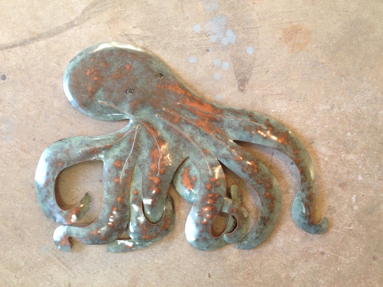 Octopus Metal Art Wall Sculpture Tropicalsallenbachfishart Regarding Most Up To Date Octopus Metal Wall Sculptures (View 8 of 20)