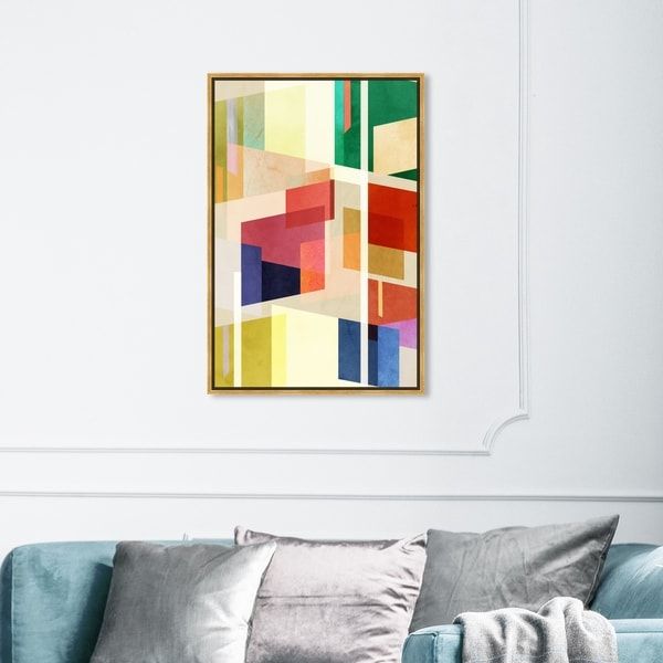 Oliver Gal Abstract Wall Art Framed Canvas Prints 'midcentury Square Throughout 2018 Square Canvas Wall Art (View 6 of 20)