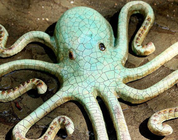 On Sale!! Large Metal Octopus Wall Art, Recycled Metal Decor,octopus With Recent Octopus Metal Wall Sculptures (View 16 of 20)