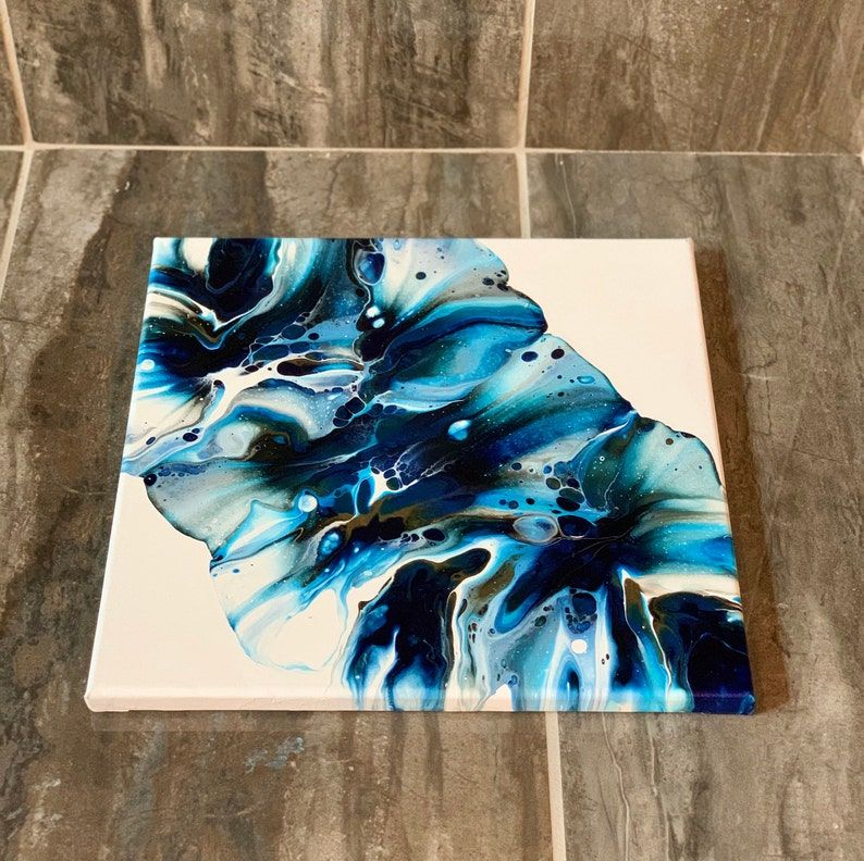 Original Acrylic Pour Painting Dutch Pour Fluid Art Wall | Etsy With Regard To Latest Fluid Wall Art (View 3 of 20)