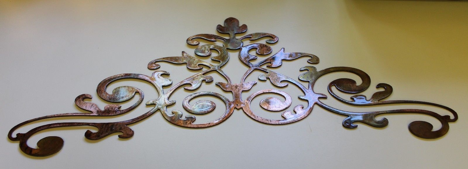 Ornamental Scroll Copper/bronze Plated Metal Wall Decor 24 X 9 3/4 With Regard To Recent Square Bronze Metal Wall Art (View 12 of 20)