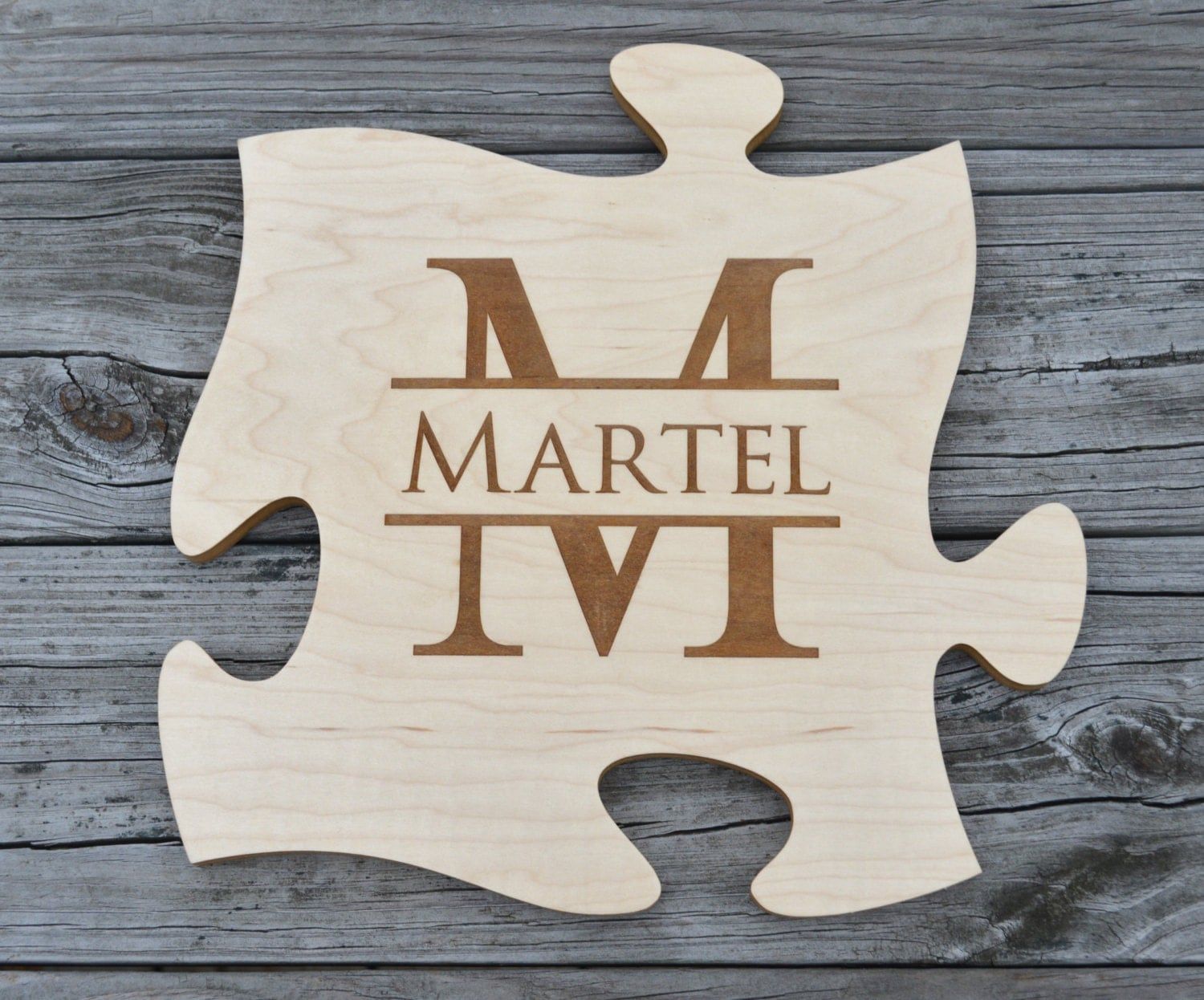Personalized Puzzle Piece Unique Wall Art Monogram For Most Recent Puzzle Wall Art (View 1 of 20)