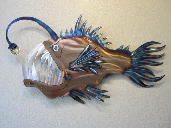 Pin On Angler Fish With Most Popular Sand And Sea Metal Wall Art (View 5 of 20)