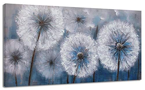 Pogusmavi Dandelion Painting Wall Art Canvas Print Picture For Living With 2017 Crestview Bloom Wall Art (View 11 of 20)