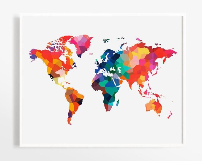 Printable Wall Artdecorartdesign On Etsy In 2020 | Map Art Print Within Best And Newest Globe Wall Art (View 19 of 20)