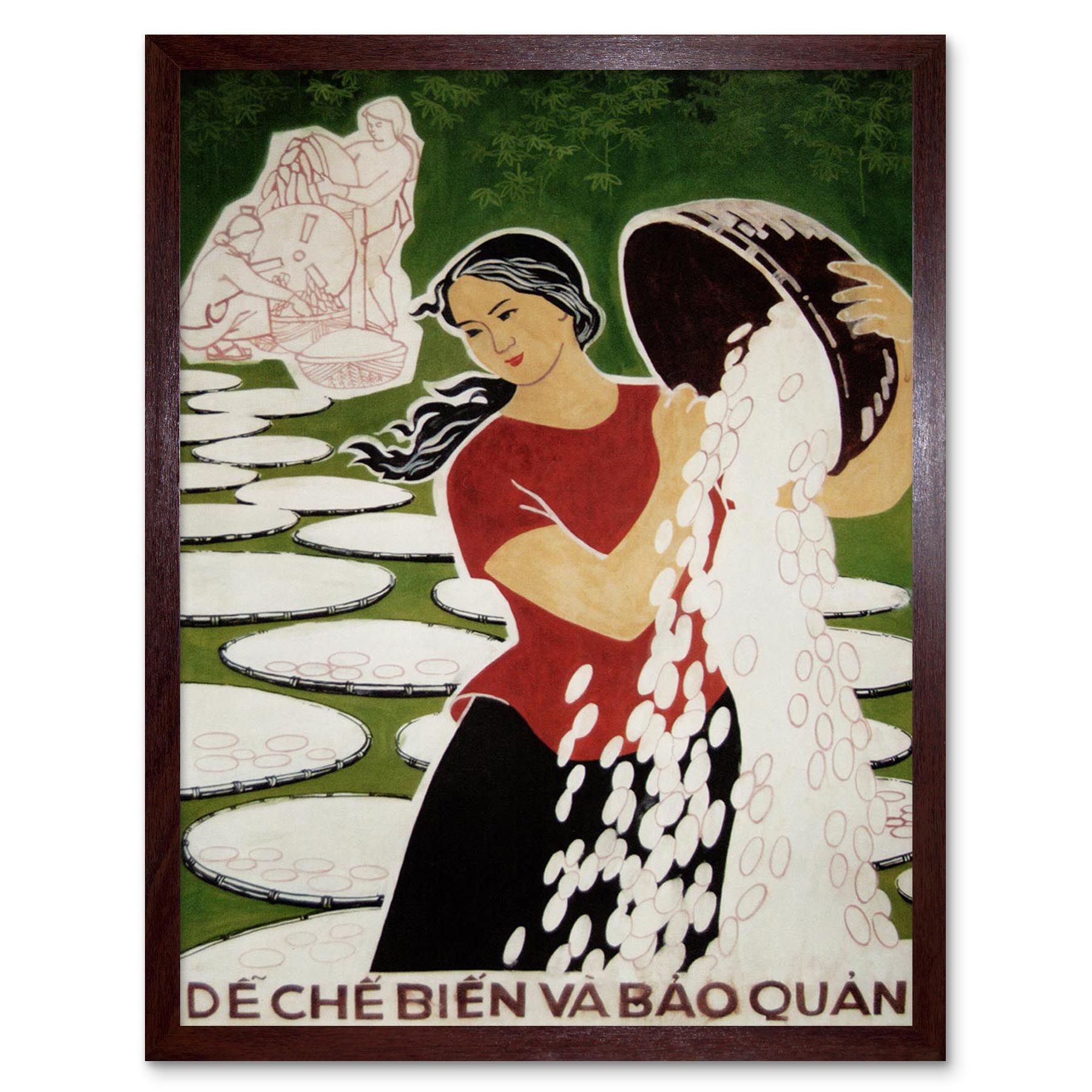 Propaganda Cultural Information Vietnam Food Cassava Produce 12x16 Within Most Popular Cassava Wall Art (Gallery 20 of 20)