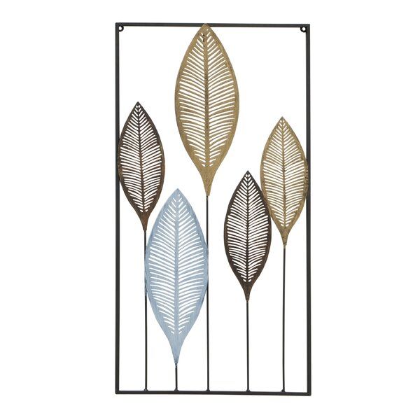 Red Barrel Studio® Framed Metal Leaf Wall Décor & Reviews With Regard To Latest Pierced Metal Leaf Wall Art (View 20 of 20)