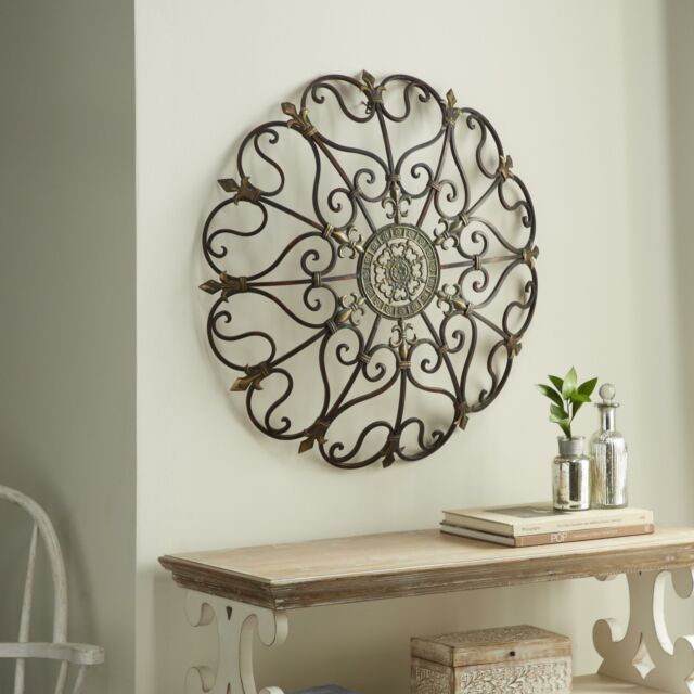 Round Black Metal Scroll Wall Decor – Wall Design Ideas Pertaining To Most Recently Released Square Black Metal Wall Art (View 5 of 20)