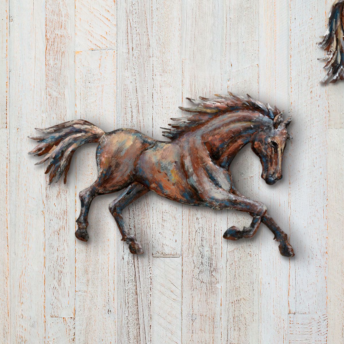 Running Horse 3 D Metal Wall Art Iii Within Most Current Limber Metal Wall Art (View 5 of 20)