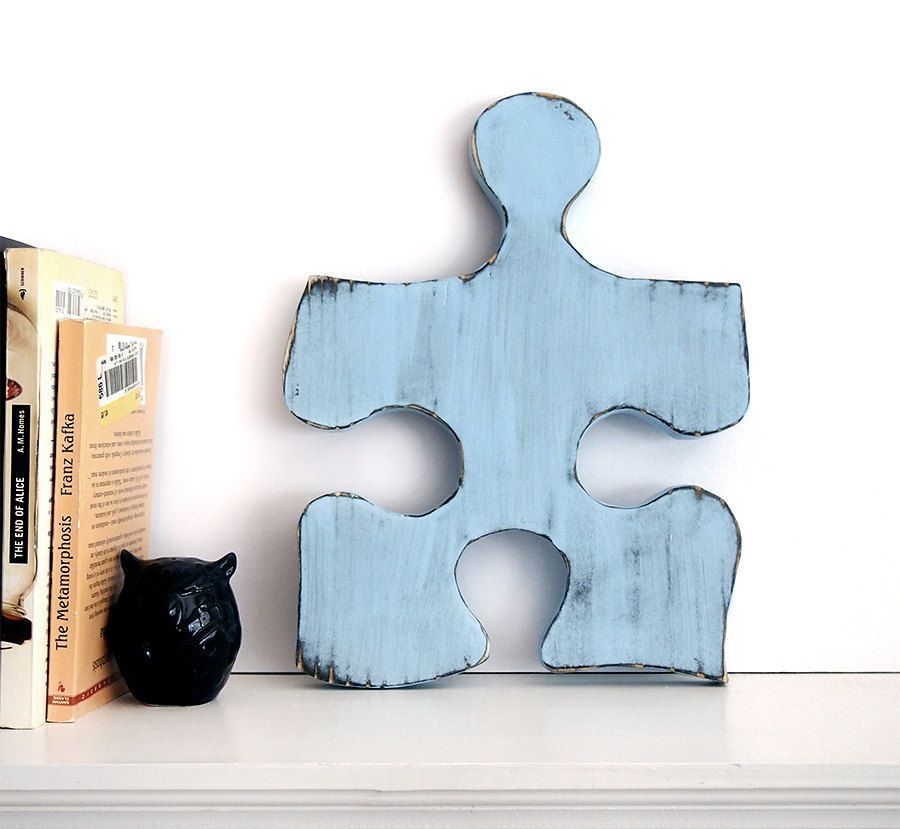Rustic Wall Decor, Game Room Decor, Puzzle Pieces Inside Most Recently Released Puzzle Wall Art (View 19 of 20)