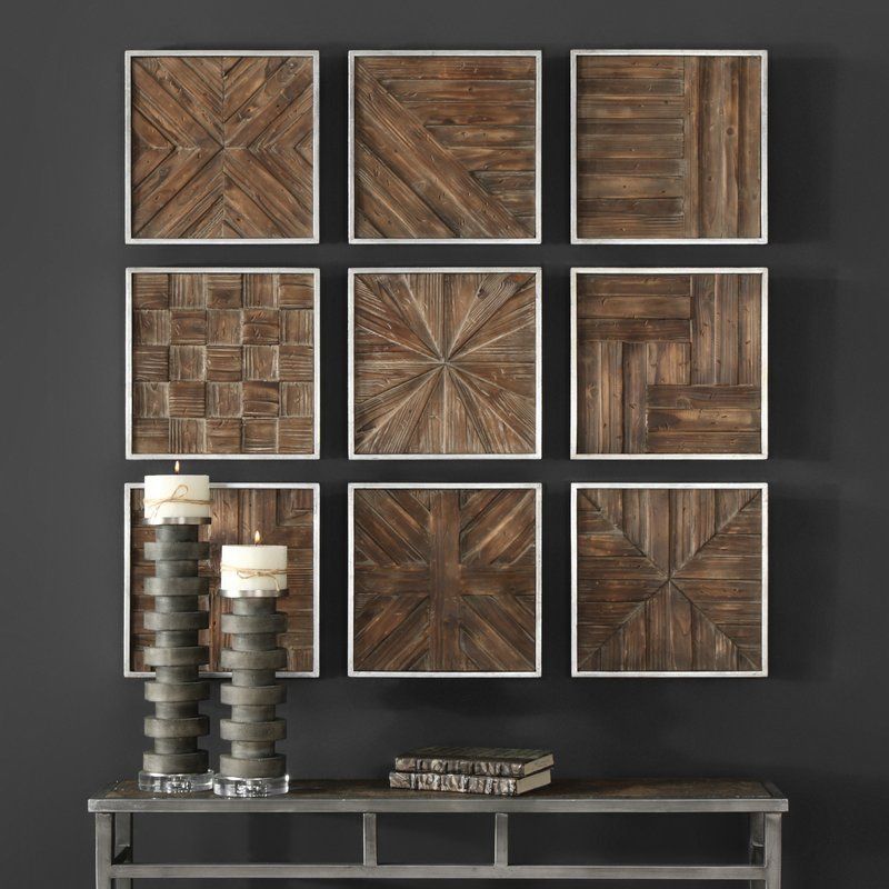 Rustic Wooden Square Wall Décor | Rustic Wood Walls, Square Wall Art Pertaining To Newest Square Wall Art (Gallery 20 of 20)