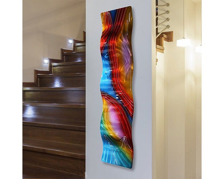 Sale Multi Colored Abstract Metal Wall Art Large Modern Wall Intended For Current Multi Color Metal Wall Art (View 19 of 20)