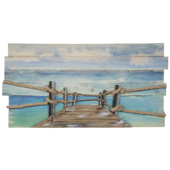 Sea Side Pier Wood Wall Decor | Hobby Lobby | 1948470 For Recent Pier Wall Art (View 13 of 20)