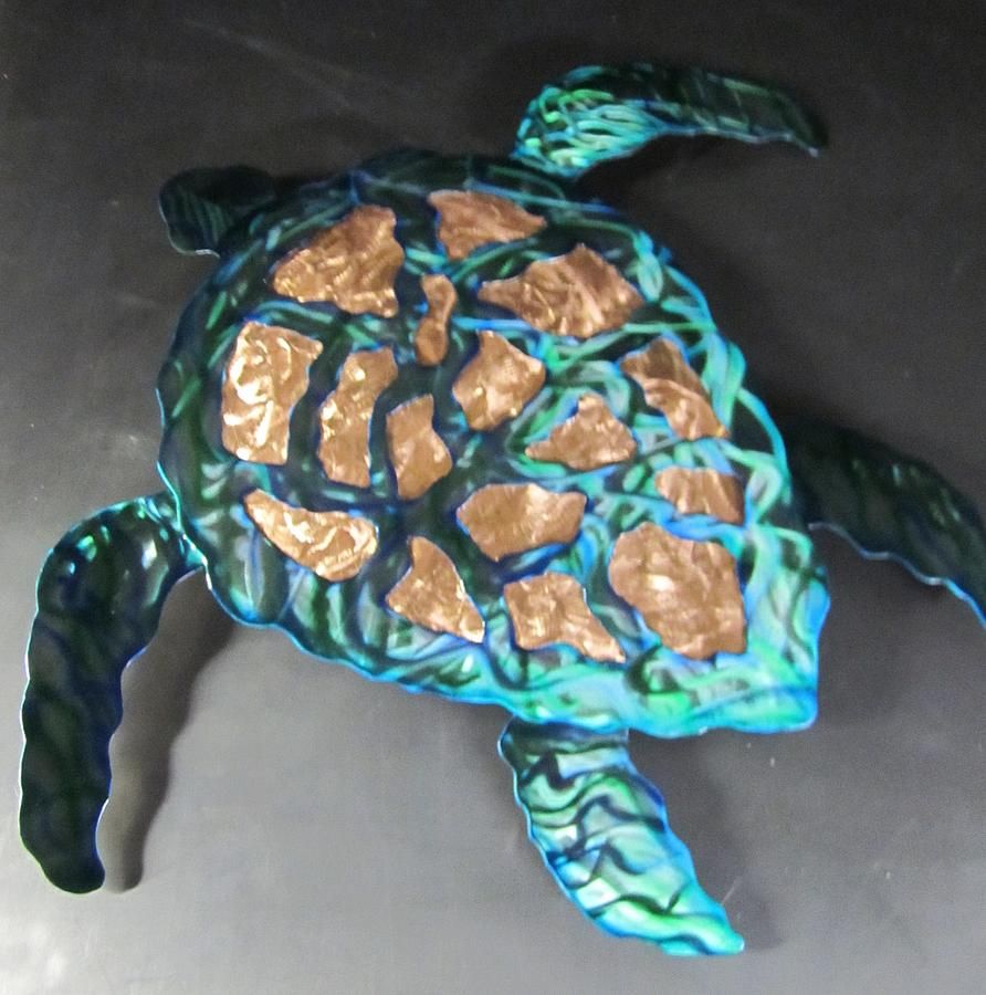Sea Turtle Abstract Wall Sculpture Sculpturerobert Blackwell With Regard To Recent Turtles Wall Art (View 15 of 20)