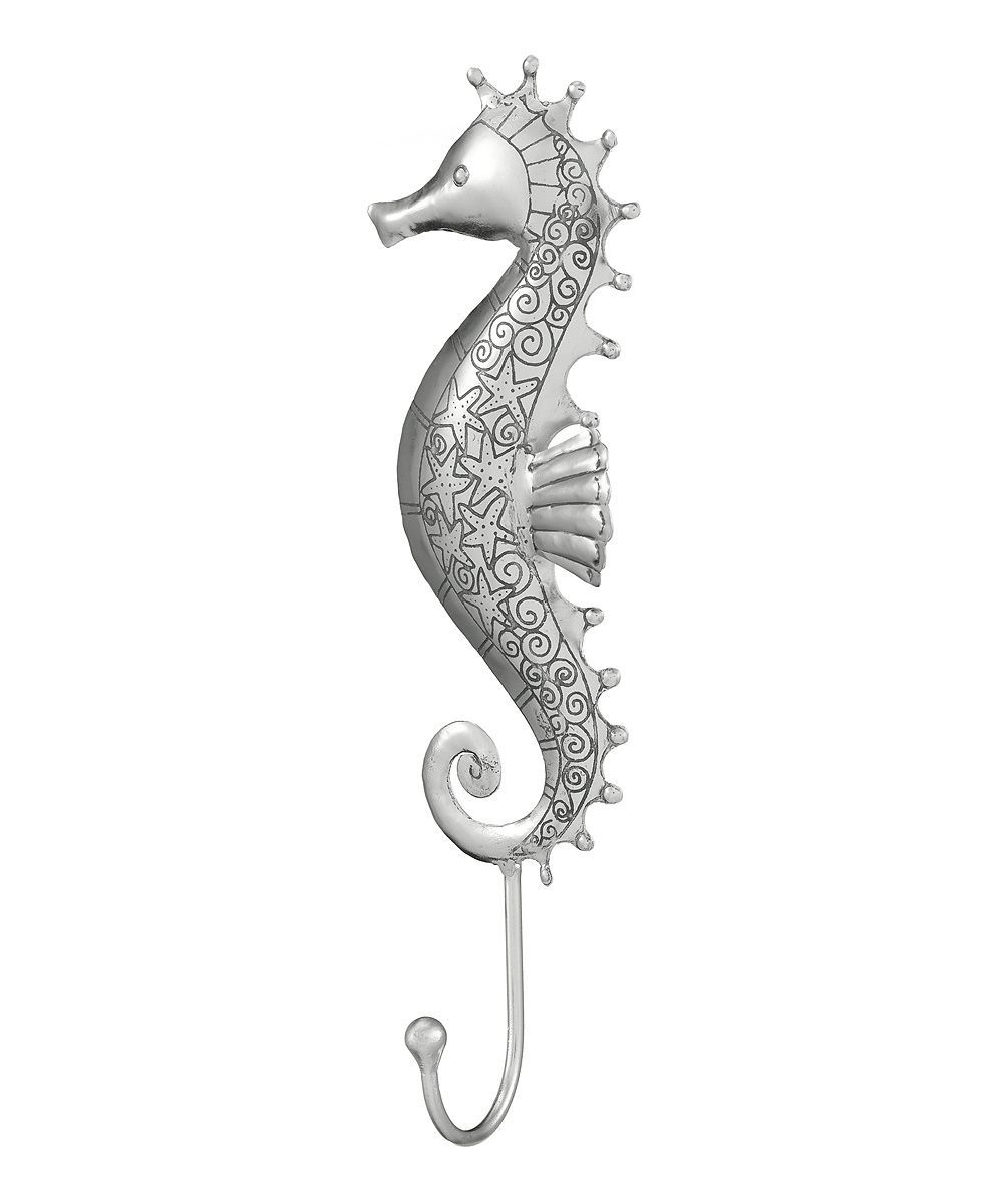 Seahorse Wall Hook | Shells And Sand, Metal Hooks, Tropical Home Decor For Recent Sand And Sea Metal Wall Art (View 20 of 20)