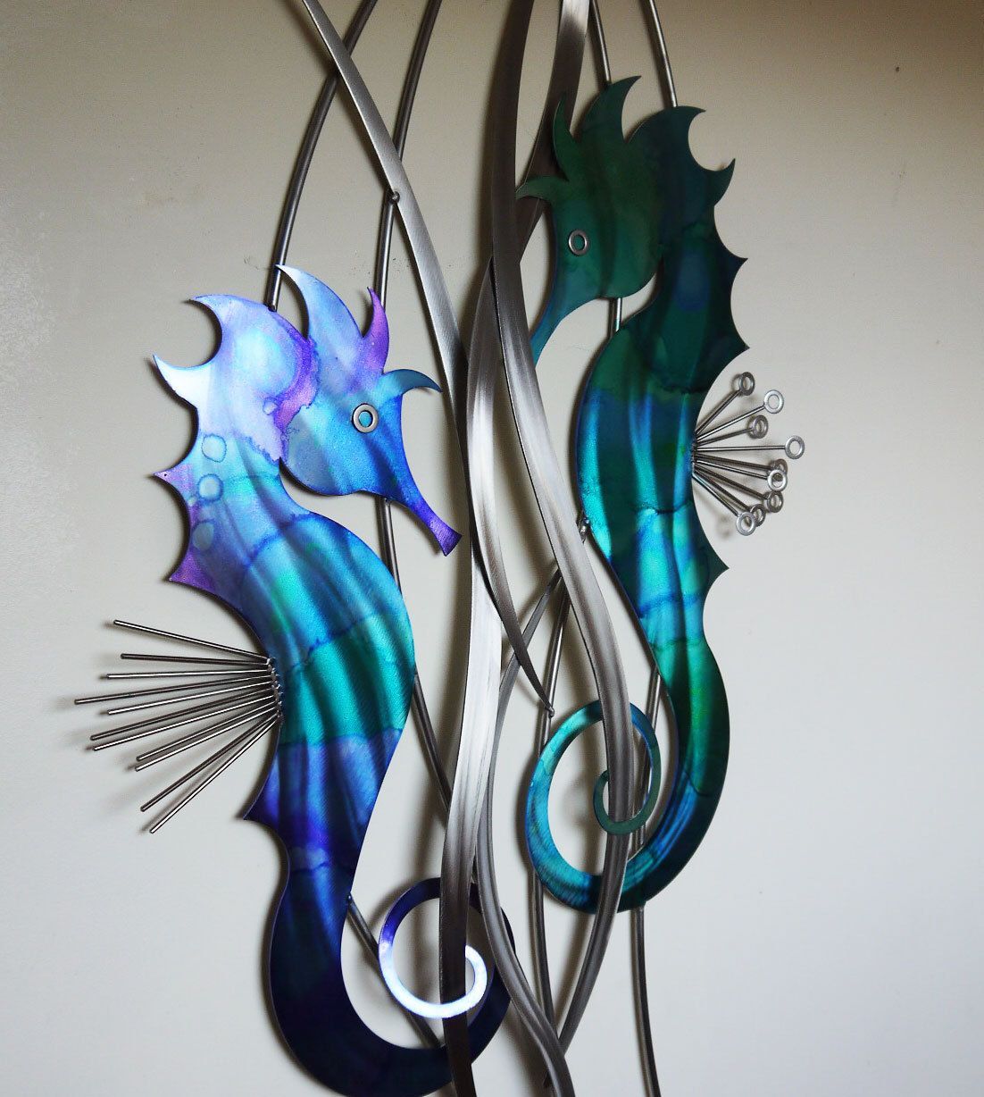 Seahorse Wall Sculptureartist Sharon Dawkins (View 4 of 20)