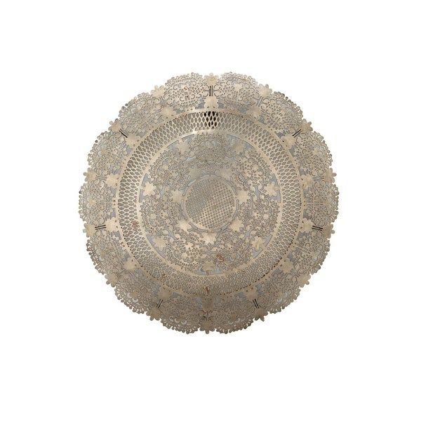 Shop 19" Silver Cirle Penelope Lace Wall Art Antique Medallion – N/a With 2017 Penelope Wall Art (View 4 of 20)