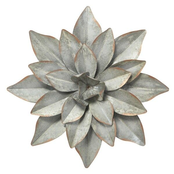 Shop Phenomenal Metal Flower Wall Decor, Silver – On Sale – Free For Newest Silver Flower Wall Art (View 14 of 20)
