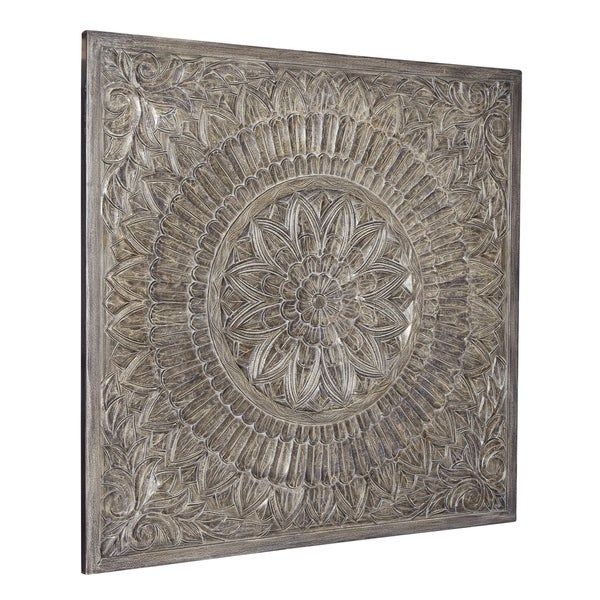 Shop Rectangular Wooden Wall Decor With Textured Medallion Pattern Pertaining To Most Recently Released Rectangular Wall Art (View 14 of 20)