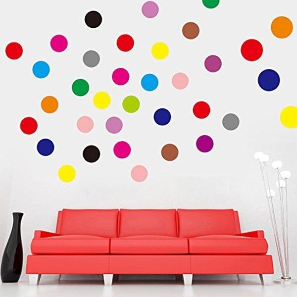 Shop Set Of 102 Polka Dot Vinyl Circles Dots Wall Art Wall Vinyl – Free With Regard To Best And Newest Open Dotswall Art (View 4 of 20)