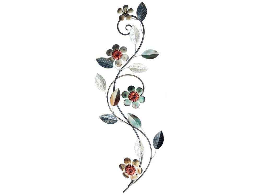 Silver Floral Wall Art | Floral Metal Wall Hanging | Libra For 2017 Silver Flower Wall Art (Gallery 20 of 20)