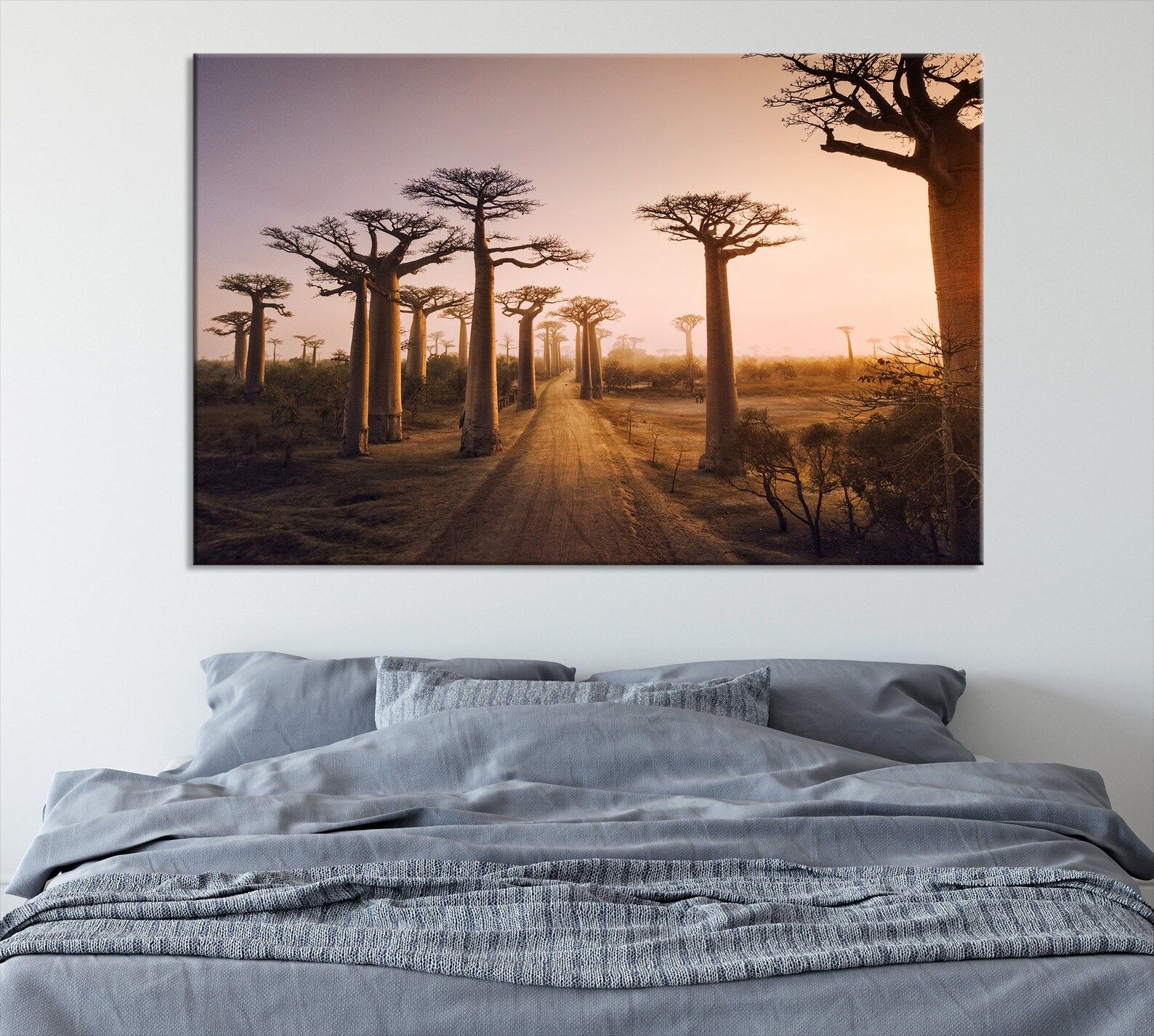 Soulagement Acacia Trees Art Print Grand Wall Art Relaxing | Etsy Intended For Most Recently Released Acacia Tree Wall Art (View 1 of 20)