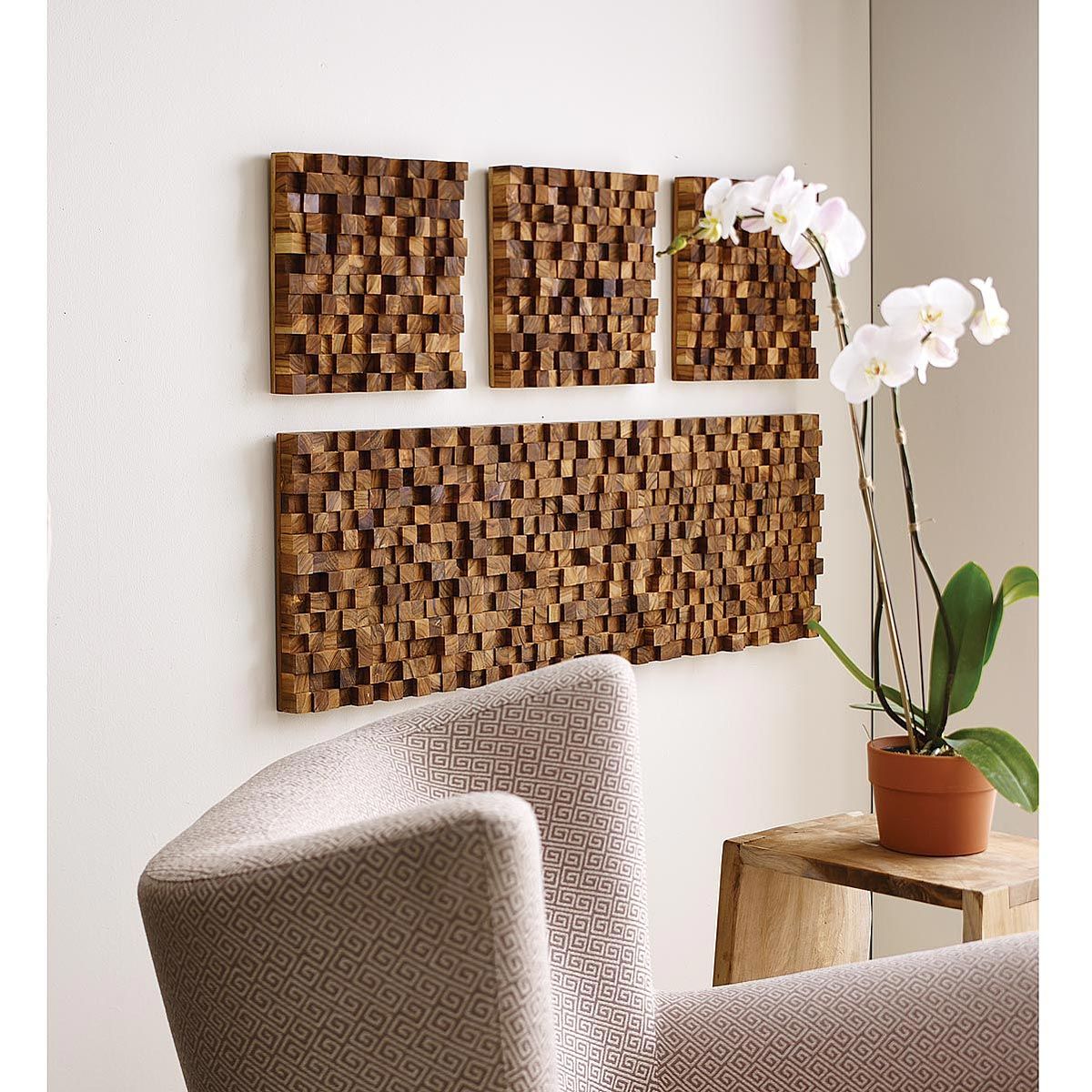 Square Takara Wall Art | Teak Wood, 3d Art | Uncommongoods With Regard To Most Current Square Wall Art (View 5 of 20)