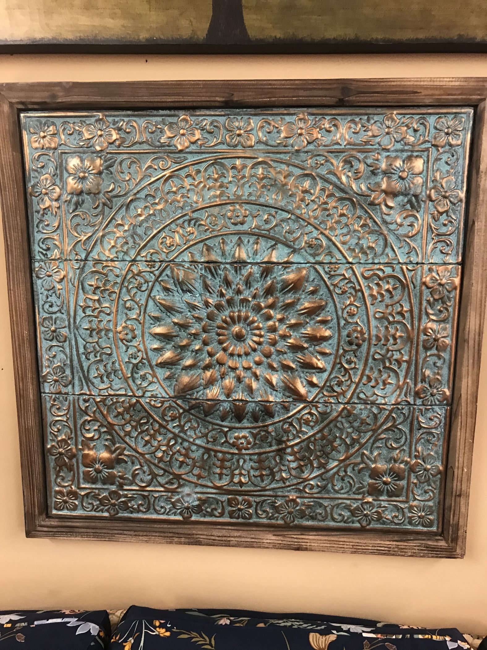 Stamped Metal Wall Decor | Delmarva Furniture Consignment With Regard To Most Recently Released Wooden Blocks Metal Wall Art (View 2 of 20)