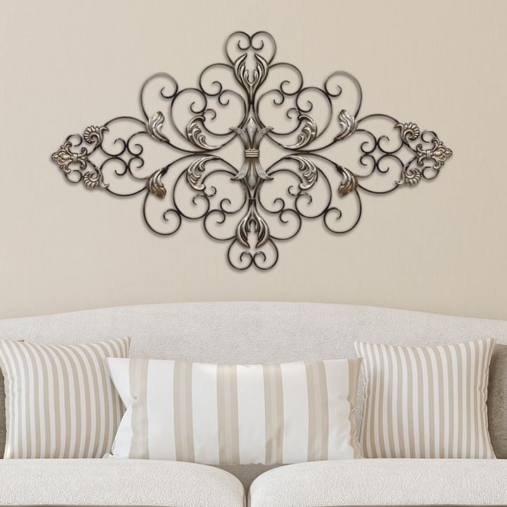 Stratton Home Decor Ornate Scroll Metal Wall Decor | Iron Wall Decor In Most Recently Released Scrollwork Metal Wall Art (View 17 of 20)