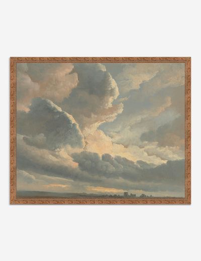 Study Of Clouds With A Sunset Near Rome' Wall Artsimon Alexandre Pertaining To 2017 Clement Wall Art (Gallery 19 of 20)