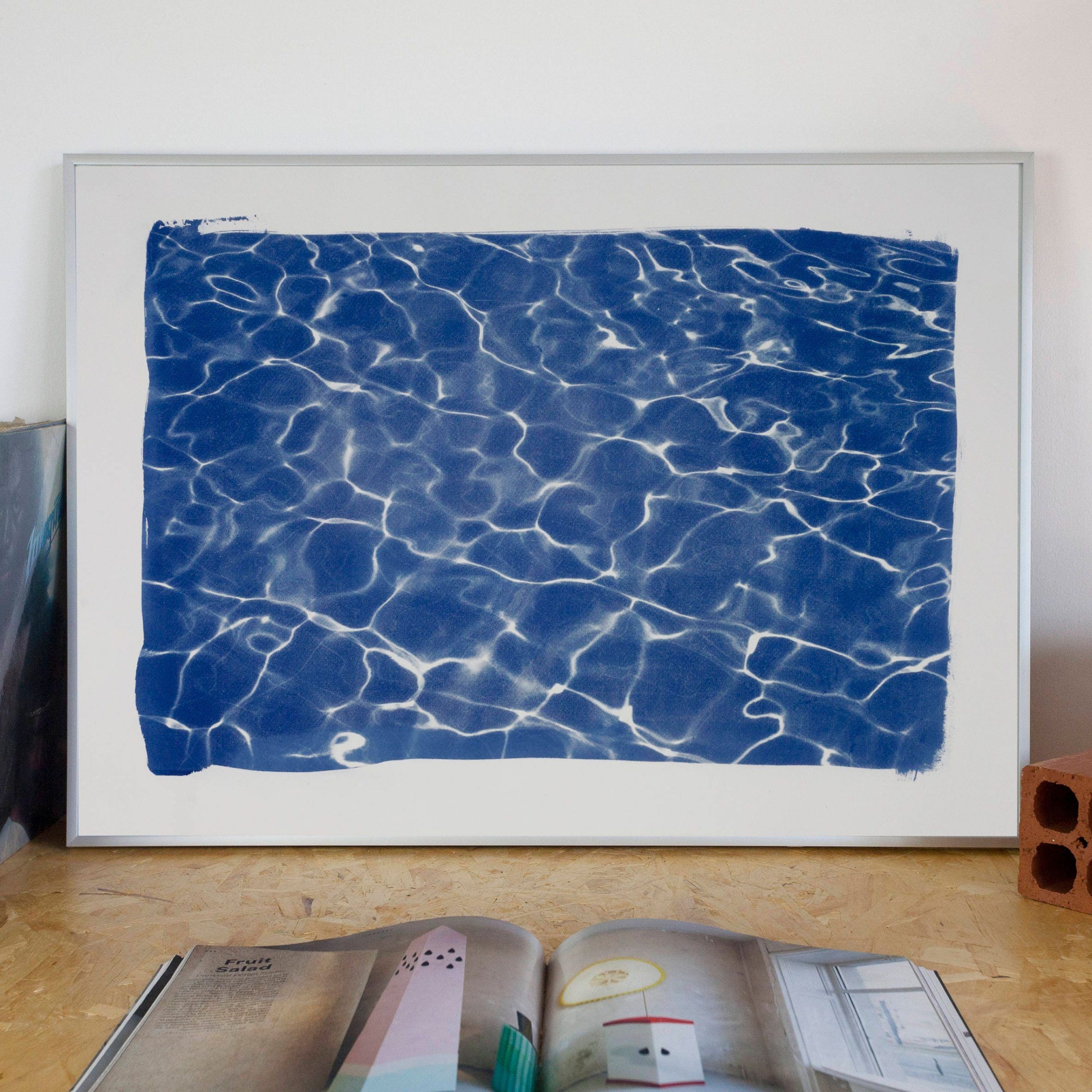 Swimming Pool Water Reflection Art, Wall Art Swimming Pool Decoration Intended For Best And Newest Reflection Wall Art (View 11 of 20)