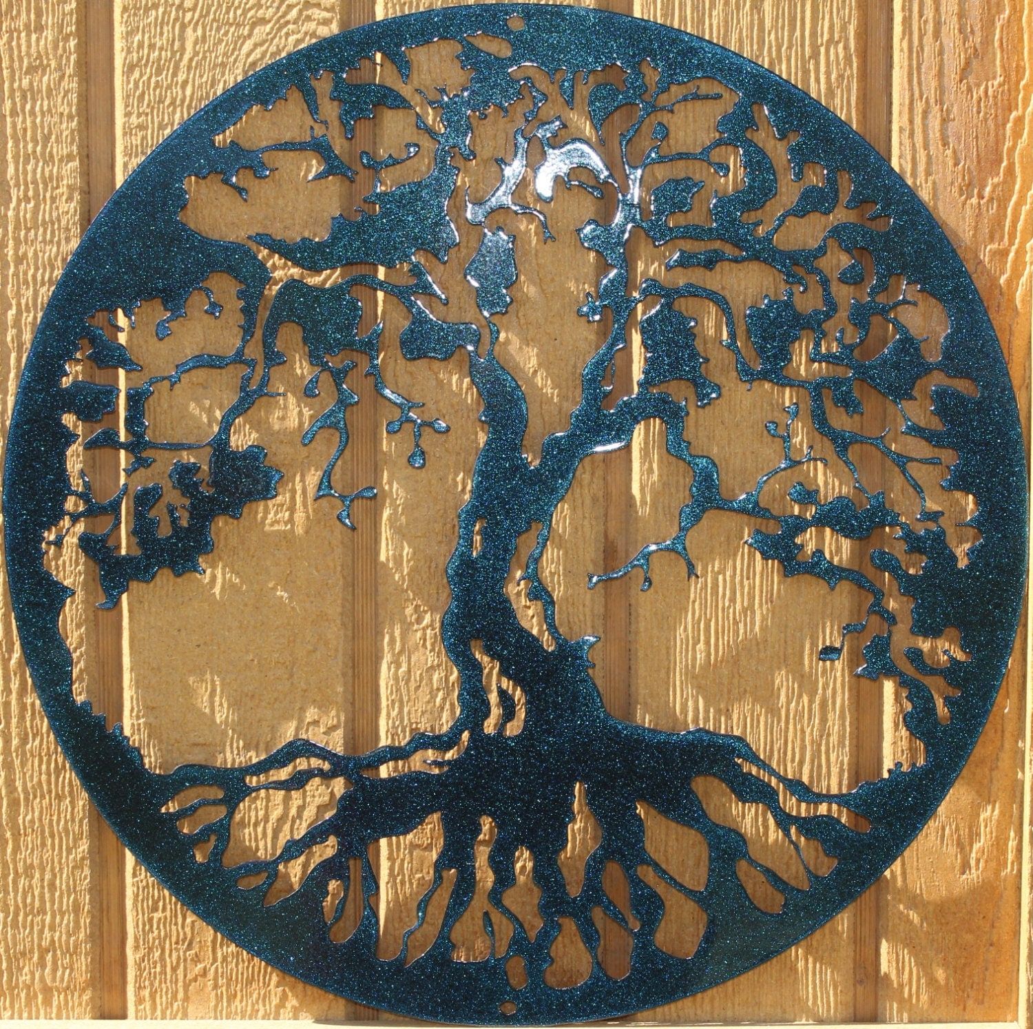 Tree Of Life Metal Wall Art Home Decor Color Changing Inside Most Current Trees Silver Wall Art (View 8 of 20)