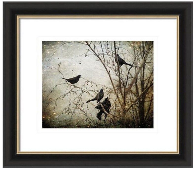 Unique Blackbird Wall Art Fine Art Photography Flock Of | Etsy For 2017 Flock Wall Art (View 16 of 20)